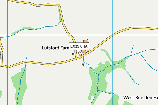 EX39 6HA map - OS VectorMap District (Ordnance Survey)