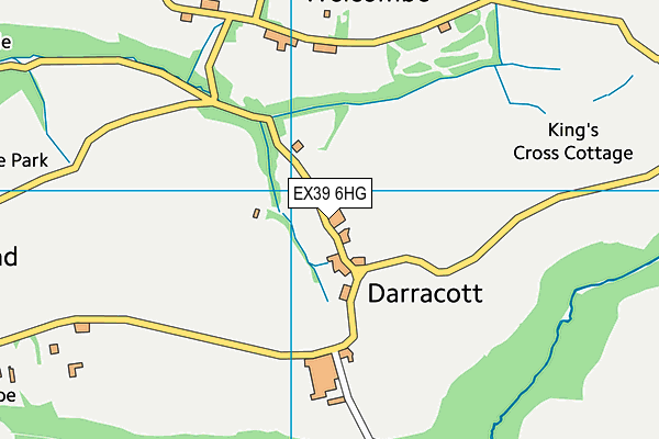 EX39 6HG map - OS VectorMap District (Ordnance Survey)