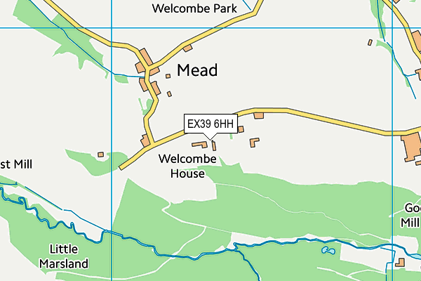 EX39 6HH map - OS VectorMap District (Ordnance Survey)