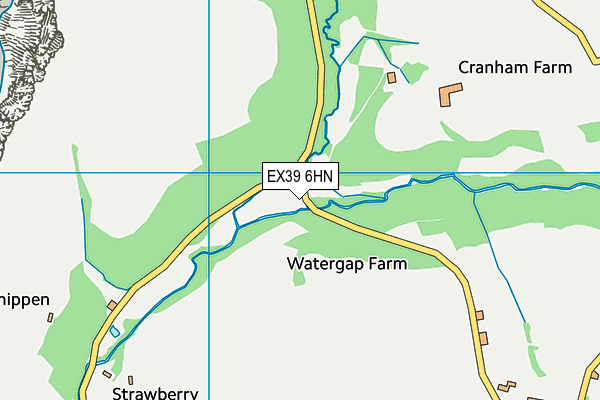 EX39 6HN map - OS VectorMap District (Ordnance Survey)