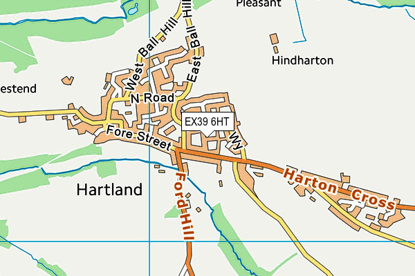 EX39 6HT map - OS VectorMap District (Ordnance Survey)