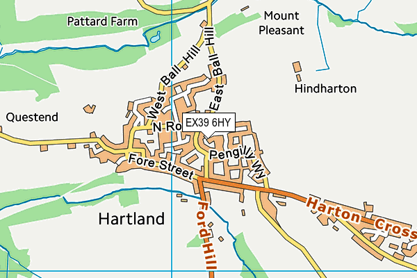 EX39 6HY map - OS VectorMap District (Ordnance Survey)