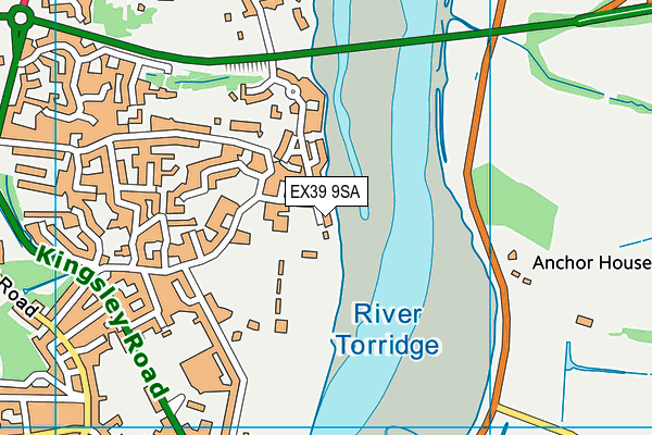 EX39 9SA map - OS VectorMap District (Ordnance Survey)