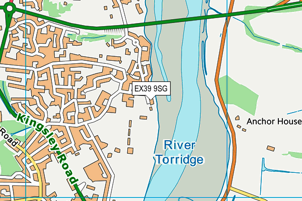 EX39 9SG map - OS VectorMap District (Ordnance Survey)