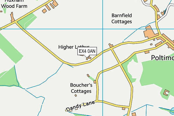 EX4 0AN map - OS VectorMap District (Ordnance Survey)