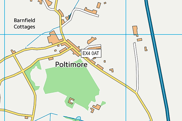 EX4 0AT map - OS VectorMap District (Ordnance Survey)