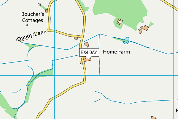 EX4 0AY map - OS VectorMap District (Ordnance Survey)