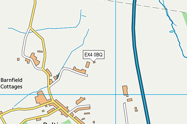 EX4 0BQ map - OS VectorMap District (Ordnance Survey)