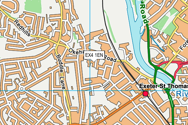 EX4 1EN map - OS VectorMap District (Ordnance Survey)