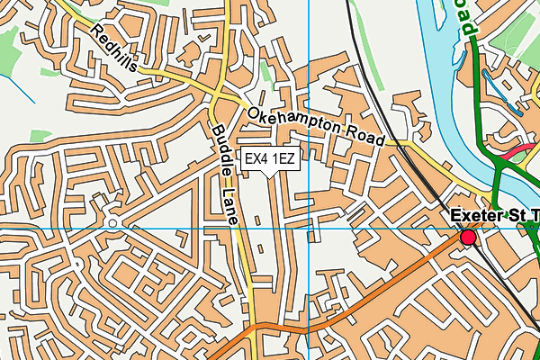 EX4 1EZ map - OS VectorMap District (Ordnance Survey)