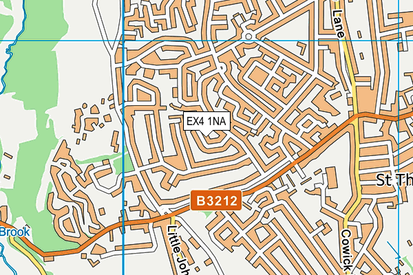 EX4 1NA map - OS VectorMap District (Ordnance Survey)