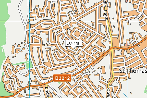 EX4 1NH map - OS VectorMap District (Ordnance Survey)