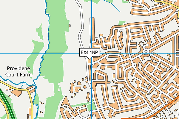 EX4 1NP map - OS VectorMap District (Ordnance Survey)