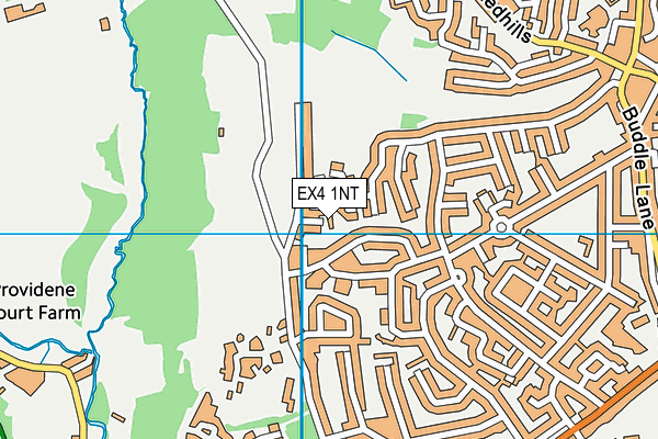EX4 1NT map - OS VectorMap District (Ordnance Survey)