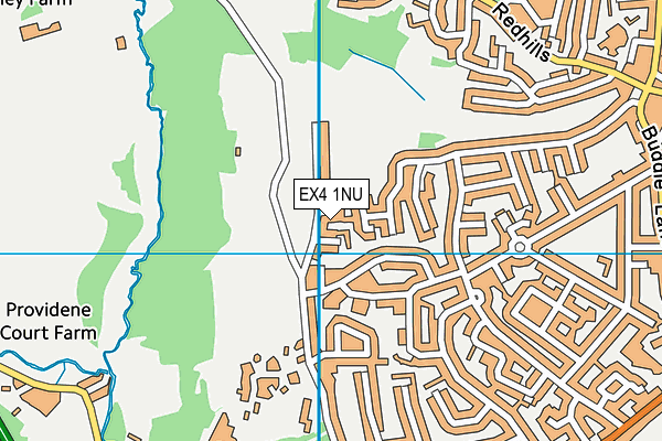 EX4 1NU map - OS VectorMap District (Ordnance Survey)