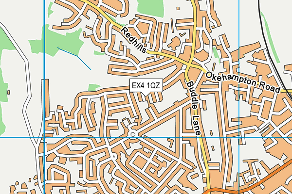 EX4 1QZ map - OS VectorMap District (Ordnance Survey)