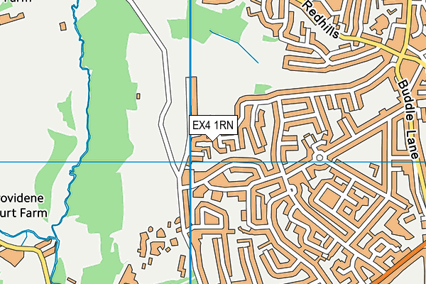 EX4 1RN map - OS VectorMap District (Ordnance Survey)