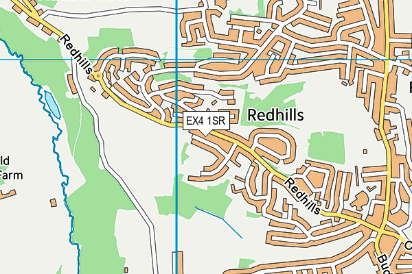 EX4 1SR map - OS VectorMap District (Ordnance Survey)