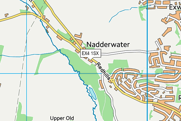EX4 1SX map - OS VectorMap District (Ordnance Survey)
