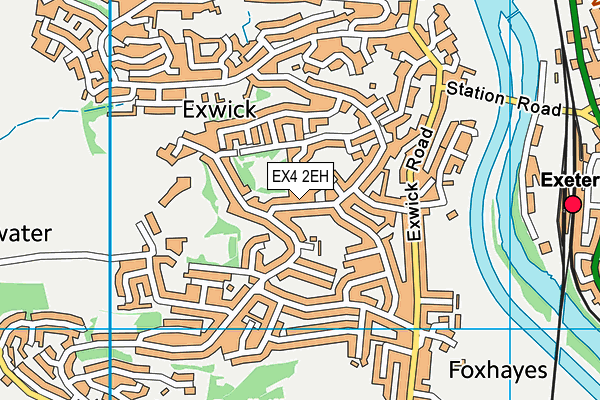 EX4 2EH map - OS VectorMap District (Ordnance Survey)