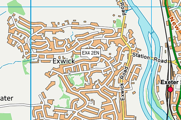 EX4 2EN map - OS VectorMap District (Ordnance Survey)