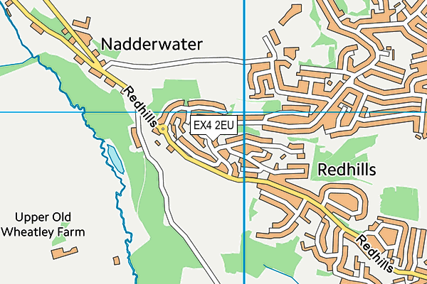 EX4 2EU map - OS VectorMap District (Ordnance Survey)