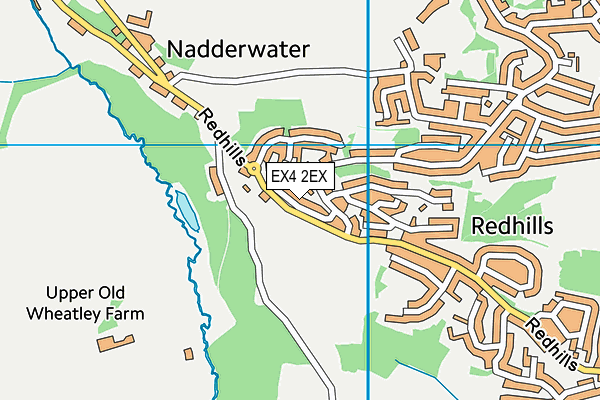EX4 2EX map - OS VectorMap District (Ordnance Survey)