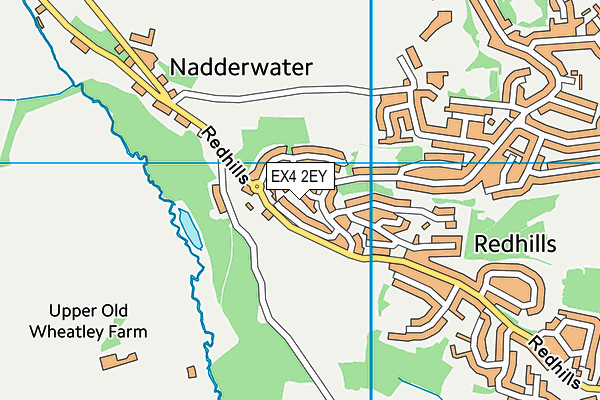 EX4 2EY map - OS VectorMap District (Ordnance Survey)