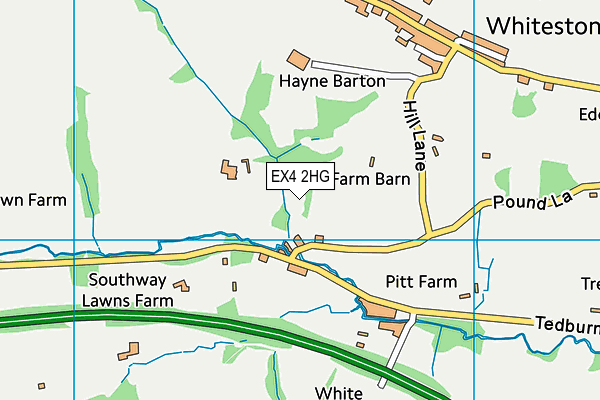 EX4 2HG map - OS VectorMap District (Ordnance Survey)