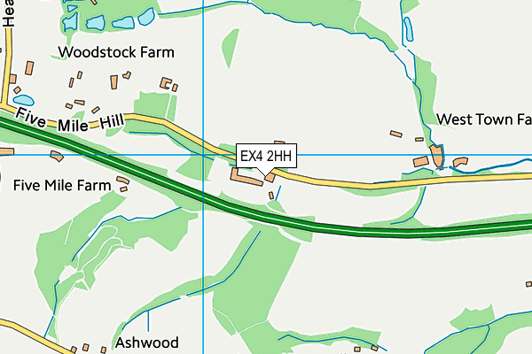 EX4 2HH map - OS VectorMap District (Ordnance Survey)