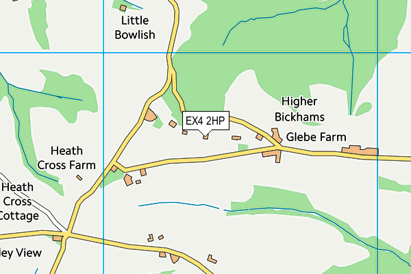 EX4 2HP map - OS VectorMap District (Ordnance Survey)