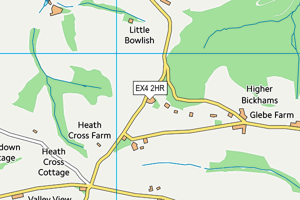 EX4 2HR map - OS VectorMap District (Ordnance Survey)