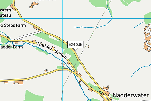 EX4 2JE map - OS VectorMap District (Ordnance Survey)