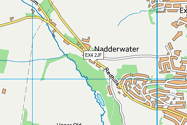 EX4 2JF map - OS VectorMap District (Ordnance Survey)