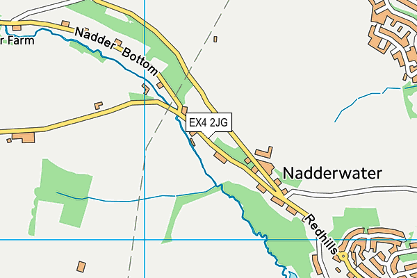 EX4 2JG map - OS VectorMap District (Ordnance Survey)