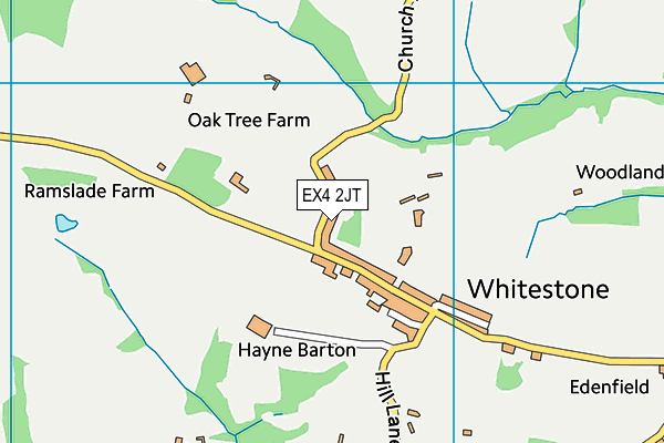 EX4 2JT map - OS VectorMap District (Ordnance Survey)