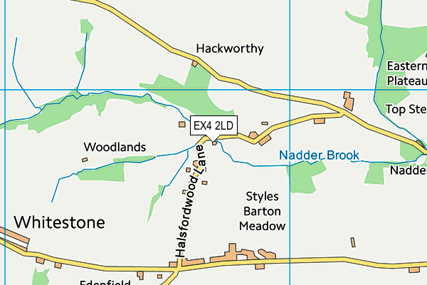 EX4 2LD map - OS VectorMap District (Ordnance Survey)