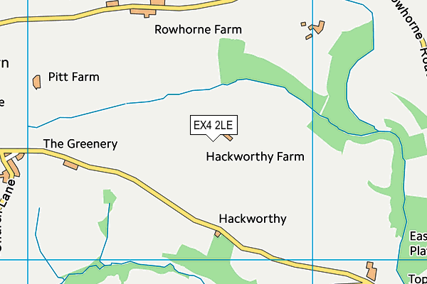 EX4 2LE map - OS VectorMap District (Ordnance Survey)