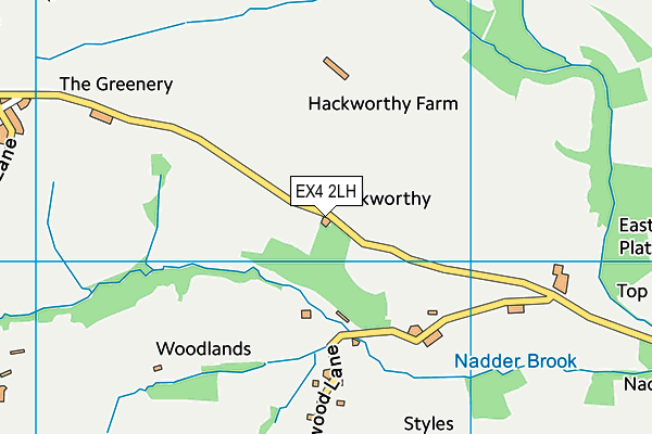 EX4 2LH map - OS VectorMap District (Ordnance Survey)