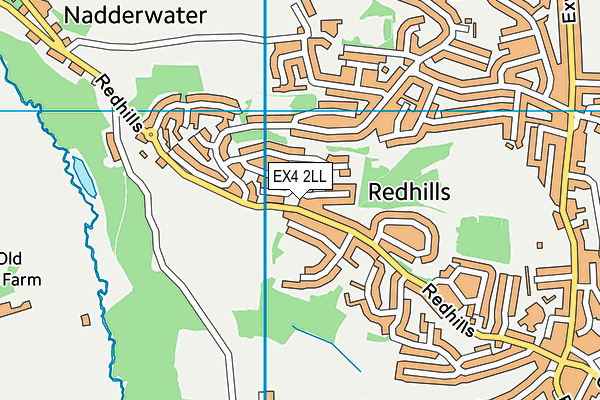 EX4 2LL map - OS VectorMap District (Ordnance Survey)