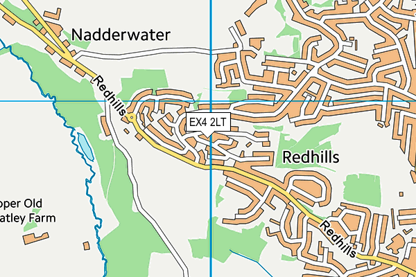 EX4 2LT map - OS VectorMap District (Ordnance Survey)