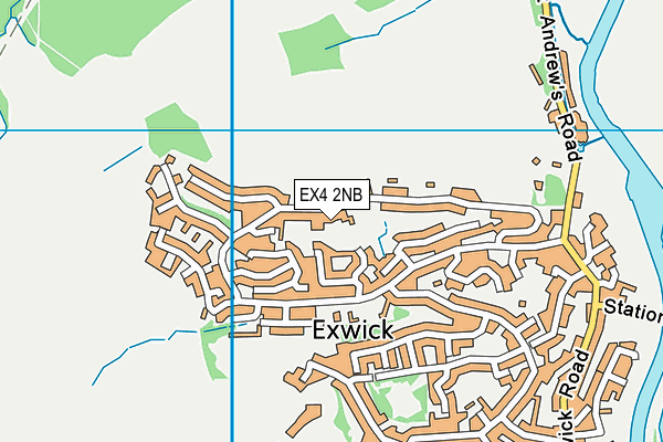 EX4 2NB map - OS VectorMap District (Ordnance Survey)