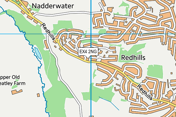 EX4 2NG map - OS VectorMap District (Ordnance Survey)