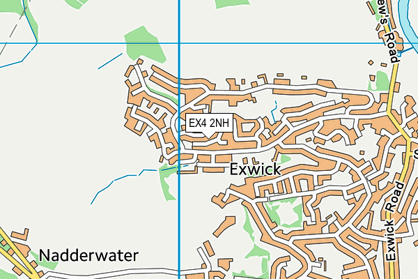 EX4 2NH map - OS VectorMap District (Ordnance Survey)