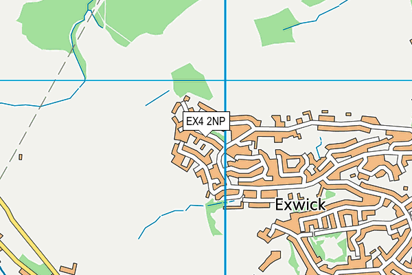 EX4 2NP map - OS VectorMap District (Ordnance Survey)