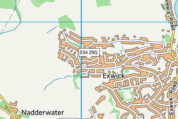 EX4 2NQ map - OS VectorMap District (Ordnance Survey)