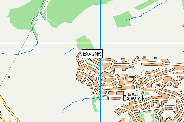 EX4 2NR map - OS VectorMap District (Ordnance Survey)
