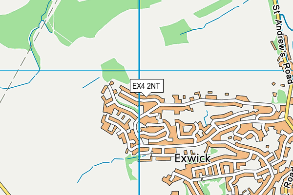 EX4 2NT map - OS VectorMap District (Ordnance Survey)