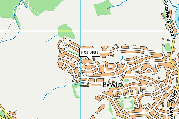EX4 2NU map - OS VectorMap District (Ordnance Survey)