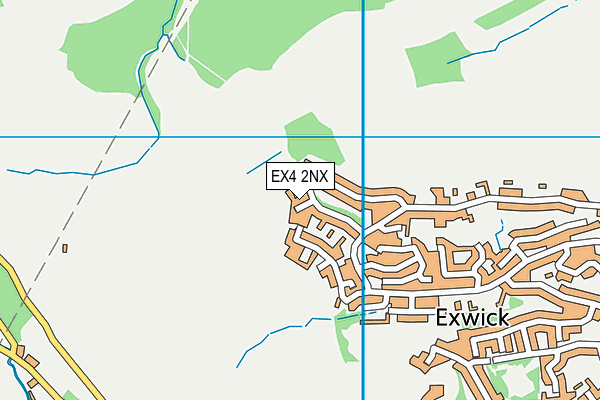 EX4 2NX map - OS VectorMap District (Ordnance Survey)